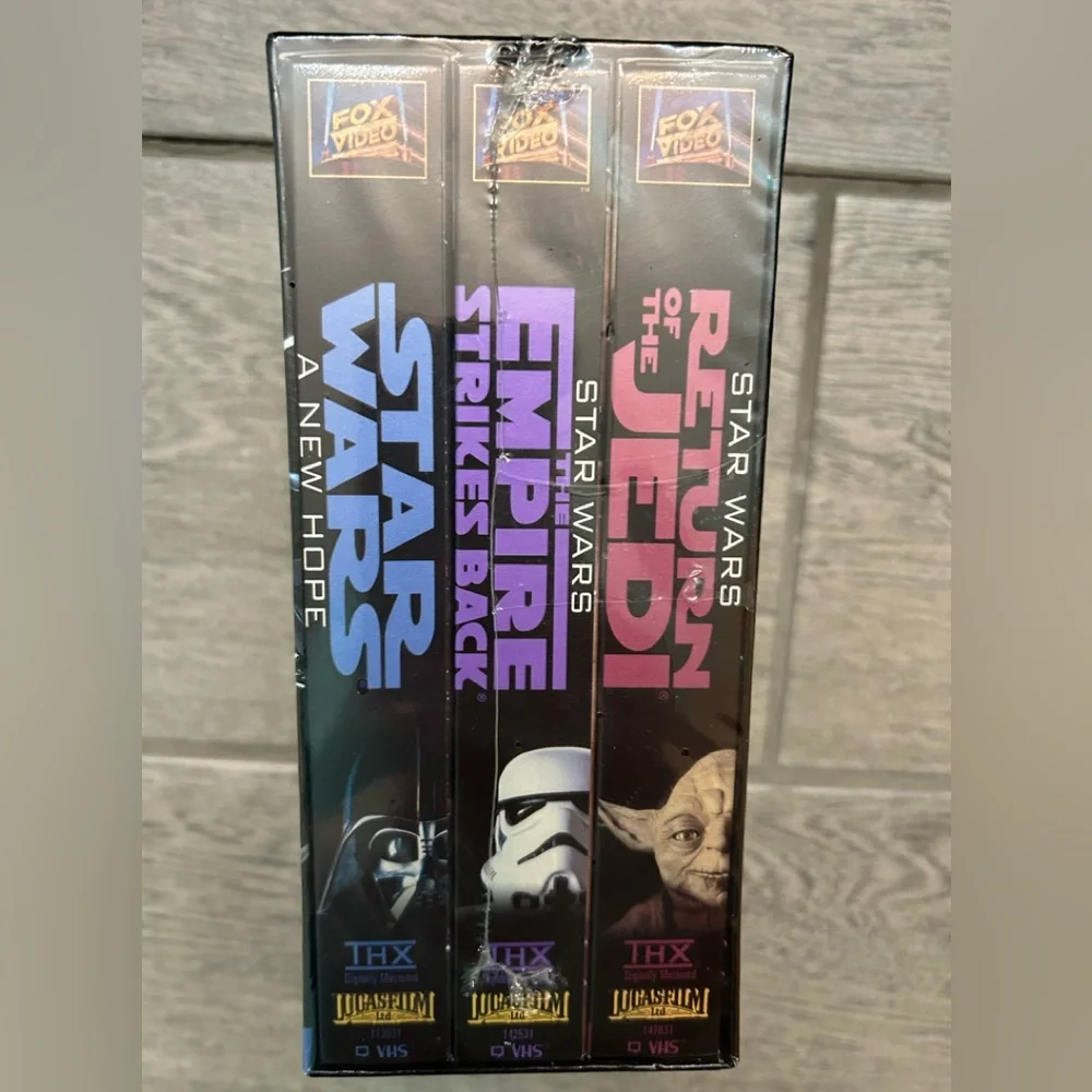 NWT Star Wars Trilogy VHS set NEW 3-Tape SEALED UNOPENED Original boxed set jedi